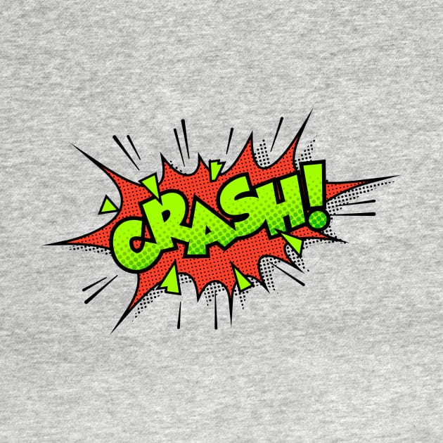 Crash Comic Book Text by JunkyDotCom